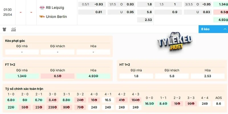 Soi kèo RB Leipzig vs Union Berlin